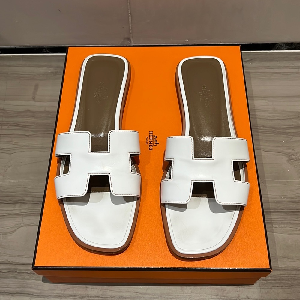 Hermes Oran Sandals w/ Original Box and Dust Bags